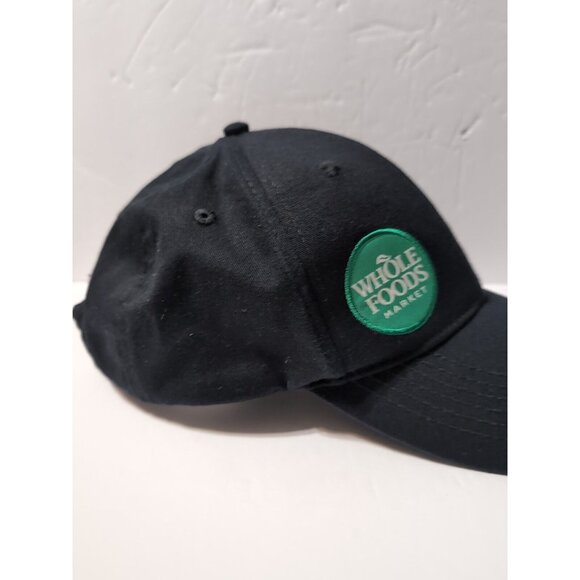 WHOLE FOODS MARKET Hat Black Adjustable Cotton Dad Cap - Picture 2 of 8